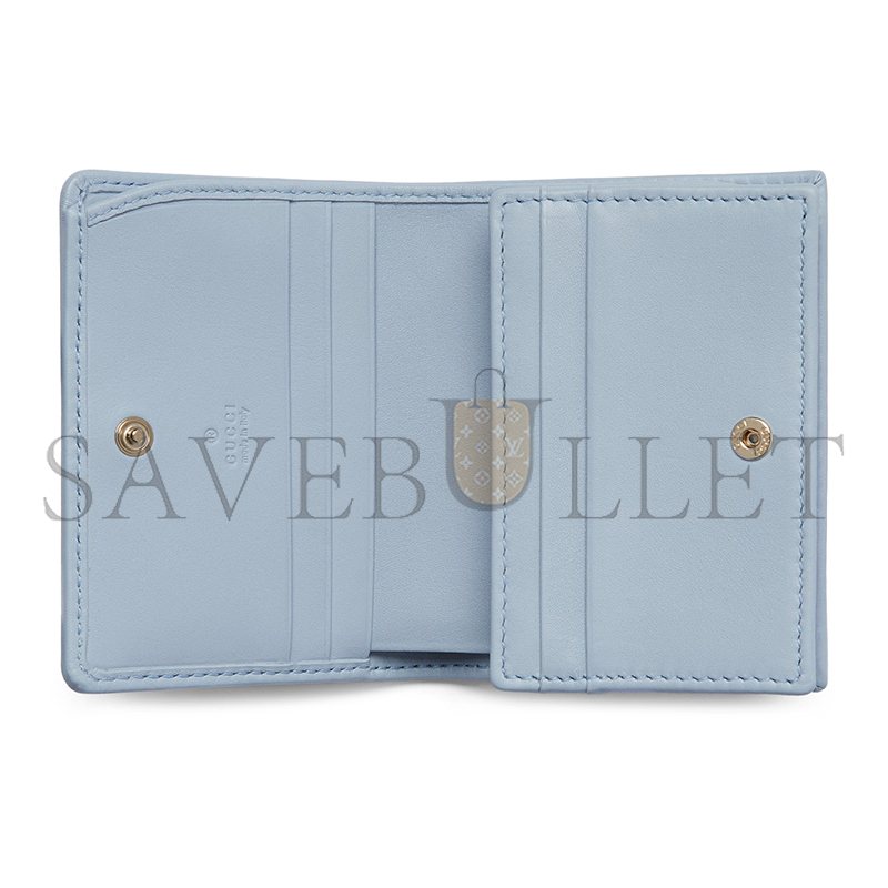 GUCCI GG EMBLEM SMALL WALLET 820692 (11*8.5*3cm)